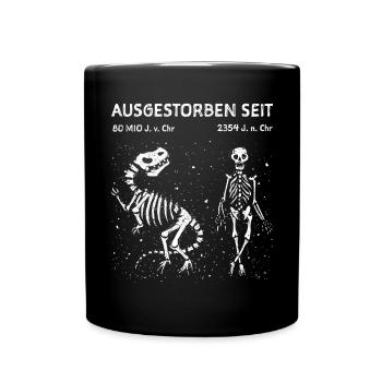 Kilma Umwelt Ausgestorben T-Rex Archäologie Dino - Tasse einfarbig - Schwarz - Vorne