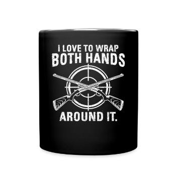 Funny Hunting Hunter Funny - Full Colour Mug - black - Front