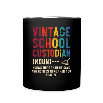 Concierge Janitress Gardien d’école Clean Freak - Mug uni - noir - Devant