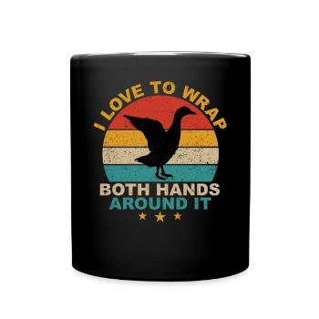 Funny Funny Duck Hunt under - Full Colour Mug - black - Front