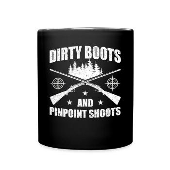 Funny hunt for hunters - Full Colour Mug - black - Front