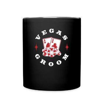 Las Vegas Groom Squad Vegas Wedding - Full Colour Mug - black - Front