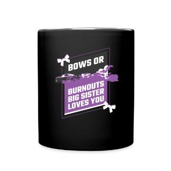 Burnouts Or Bows Gender Reveal Party - Mug uni - noir - Devant