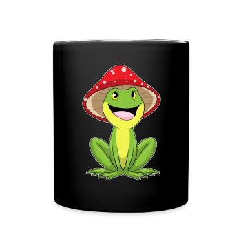 Frog Mushroom - Full Colour Mug - black - Front
