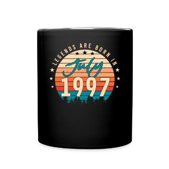 Mois de naissance Juillet 1997 - Mug uni - noir - Devant