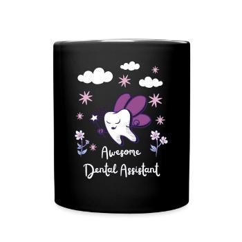Assistant dentaire Cute Fairy Art - Mug uni - noir - Devant