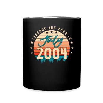 Juillet 2004 Enfin majeur - Mug uni - noir - Devant