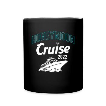 Honeymoon Cruise 2022 Shirt Geschenk - Tasse einfarbig - Schwarz - Vorne