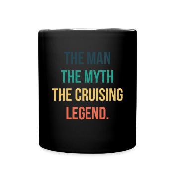 L’homme Le mythe La chemise de légende de la croisière - Mug uni - noir - Devant