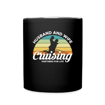 Partenaires de croisière mari et femme pour la vie - Mug uni - noir - Devant