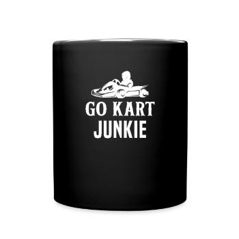Go Kart Fahrer - Kartfahrer Go-Kart Spruch - Tasse einfarbig - Schwarz - Vorne