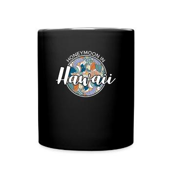 Lune de miel Chemise de vacances De Lune de Miel Hawaii - Mug uni - noir - Devant
