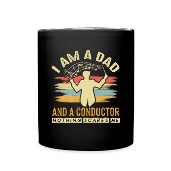 Conductor Dad Concert Orchestra Musicians - Full Colour Mug - black - Front