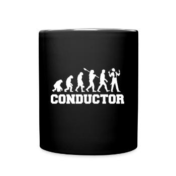 Conductor Evolution Orchestra Concert Music - Full Colour Mug - black - Front