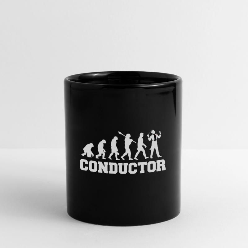 Dirigent Evolution Orchester Konzert Musik Tasse einfarbig