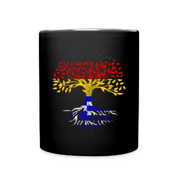 Roots Tree Allemagne Grèce - Mug uni - noir - Devant