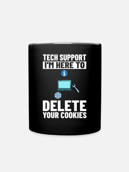 Technische ondersteuning IT Technical Assistance Helpdesk - Mok uni - zwart