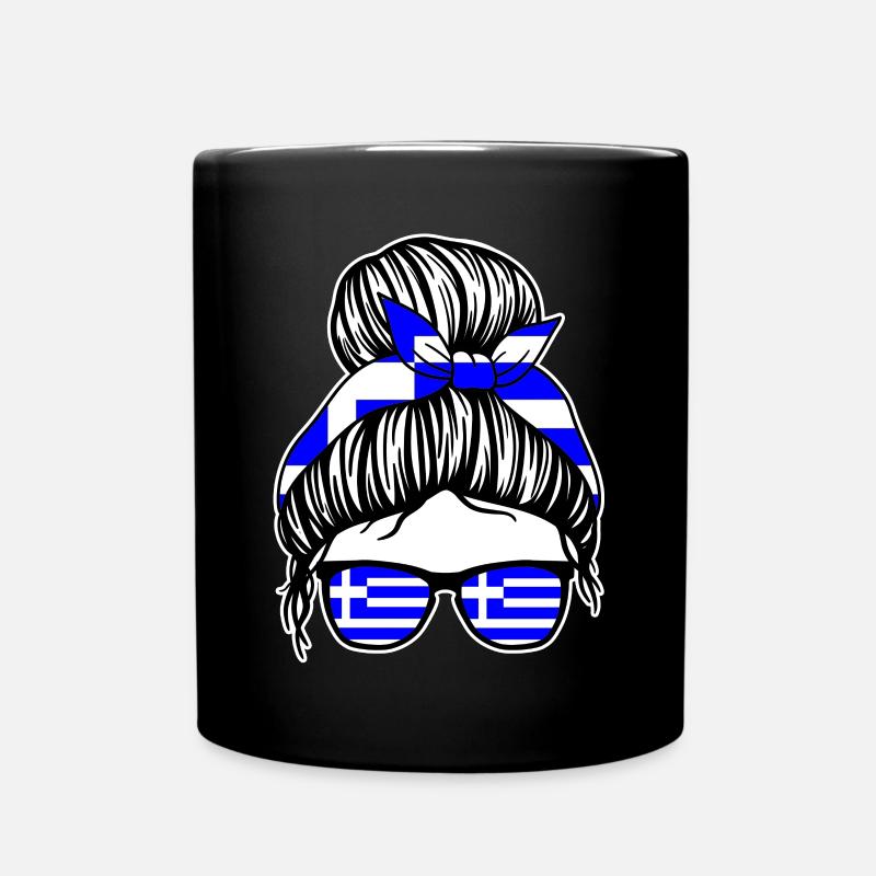 Greek Greek Greece - Full Colour Mug - black