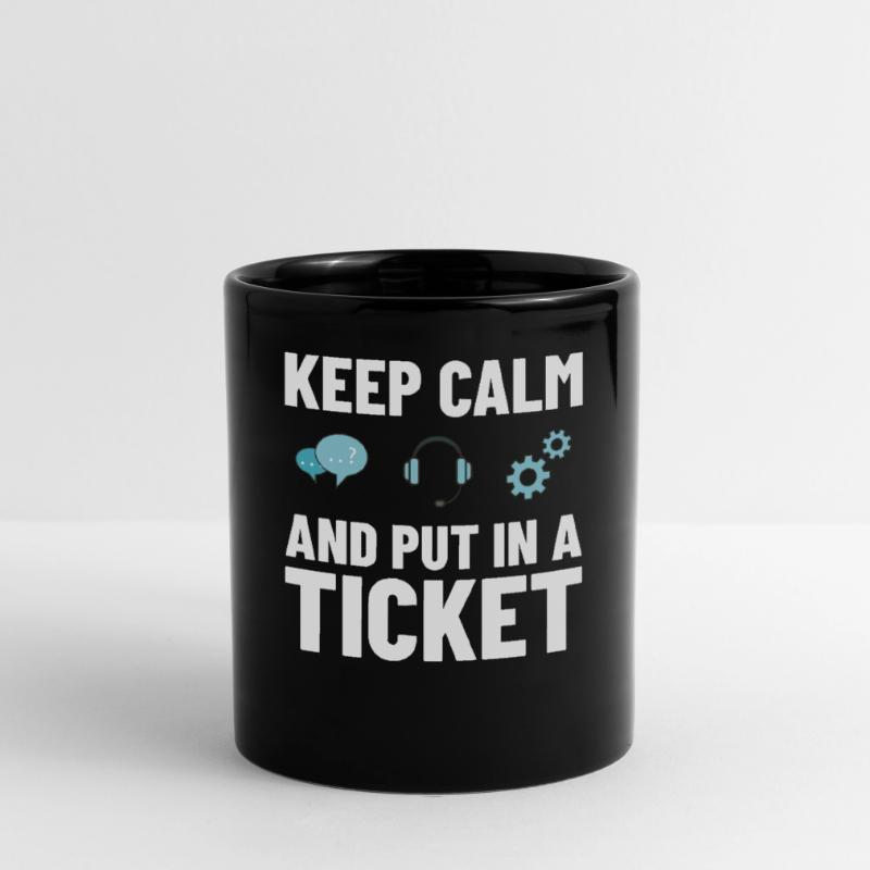 Tech Support IT Technischer Hilfe Helpdesk Tasse einfarbig