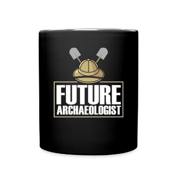 Future archaeologist Student Artifact - Full Colour Mug - black - Front