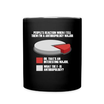 Funny archaeologist artifact archaeology - Full Colour Mug - black - Front