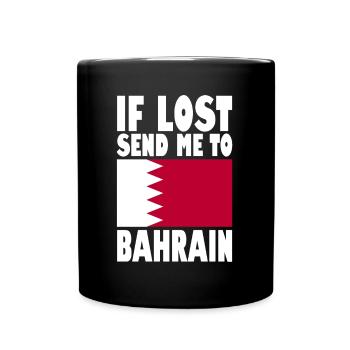 Drapeau de Bahreïn - Mug uni - noir - Devant
