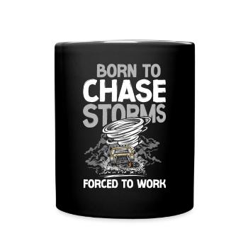 Storm Chaser Hurricane Meteorology - Tasse einfarbig - Schwarz - Vorne