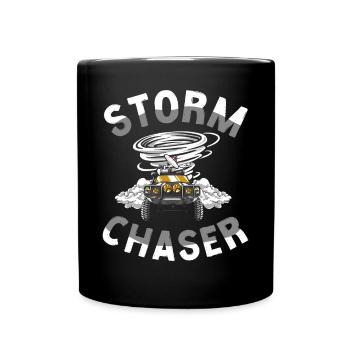Storm Chaser Hurricane Meteorology - Tasse einfarbig - Schwarz - Vorne