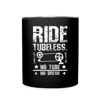 Ride tubeless no tune pas de pause - Mug uni - noir - Devant