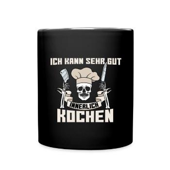 Ich Kann Sehr Gut Innerlich Kochen - Tasse einfarbig - Schwarz - Vorne