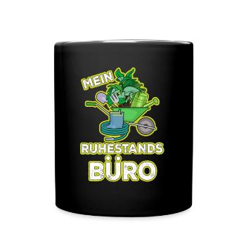 Garten Ruhestand Lustig Geschenk - Tasse einfarbig - Schwarz - Vorne