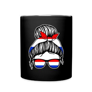 Holland Niederländer Niederländisches Niederlande - Tasse einfarbig - Schwarz - Vorne