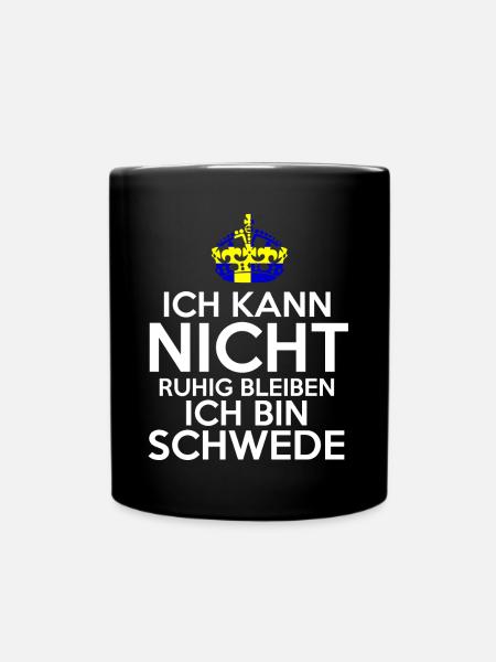 Skandinavien Schweden Schwede Schwedisch - Tasse einfarbig - Schwarz
