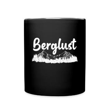 Berglust Outdoor Hiking Mountains Hiking Trail - Full Colour Mug - black - Front