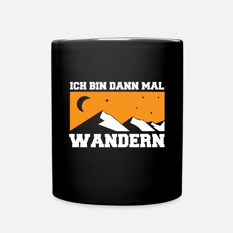 Wandern Outdoor Berge Wanderung Gipfel - Tasse einfarbig - Schwarz