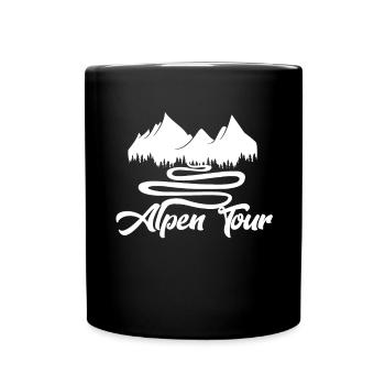 Alps Tour Randonnée Montagnes en plein air Sommets - Mug uni - noir - Devant