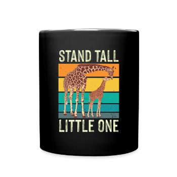 Giraffe tall small giraffe Africa - Full Colour Mug - black - Front