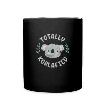 Koala - Tasse einfarbig - Schwarz - Vorne
