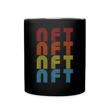 Non Fungible Token Crypto Lover Cryptocurrency NFT - Full Colour Mug - black - Front