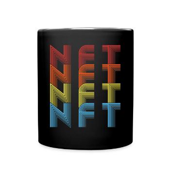 Non Fungible Token Crypto Lover Art NFT - Full Colour Mug - black - Front