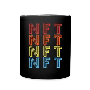 Crypto Lover Non Fungible Token Cryptocurrency NFT - Full Colour Mug - black - Front