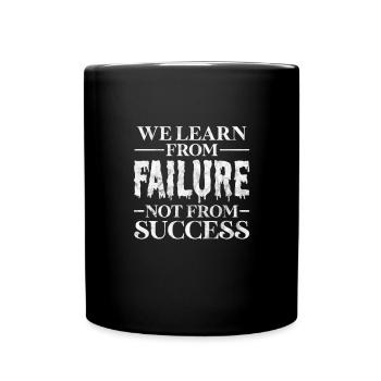 Motivation Motivieren Karriere Spruch Geschenk - Tasse einfarbig - Schwarz - Vorne