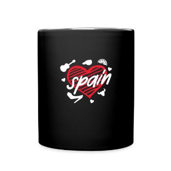 Espagne - Mug uni - noir - Devant