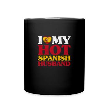 Spain Husband Spanish Spanish Wife Gift - Full Colour Mug - black - Front