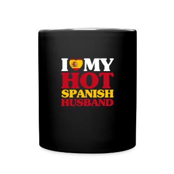Spanien Ehemann - Tasse einfarbig - Schwarz - Vorne