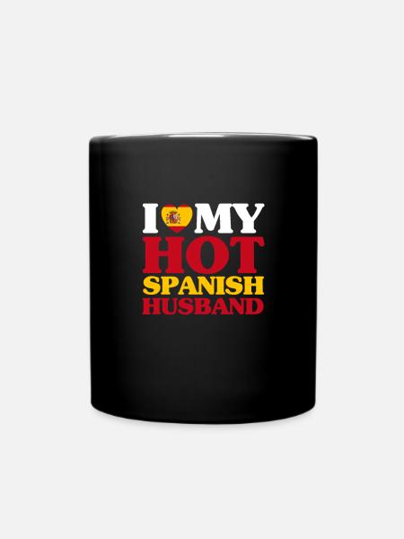 Spanien Ehemann - Tasse einfarbig - Schwarz