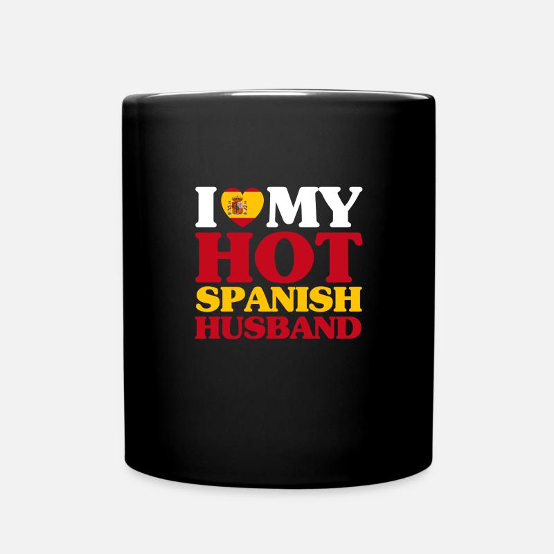 Spanien Ehemann - Tasse einfarbig - Schwarz
