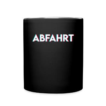 Techno feiern Party - Tasse einfarbig - Schwarz - Vorne