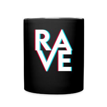 Rave Raver - Full Colour Mug - black - Front