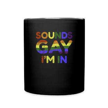 Lgbt Lesbienne Rainbow Flag Bisexuel Queer - Mug uni - noir - Devant